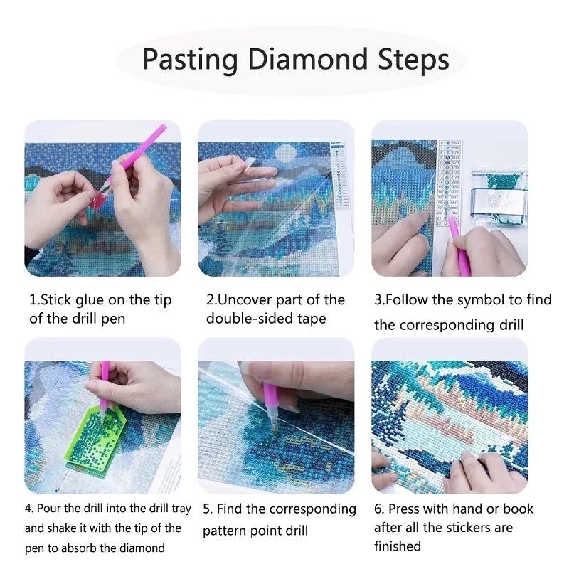 Lavender Daisy 5D Diamond Painting Kit For Home Decor Sparkling Centerpiece Wall Or Shelf Art-A