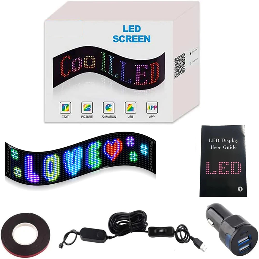 GOTUS LED Matrix Panel Advertising Sign With Remote Bluetooth Control For Flexible Venues And Events-A