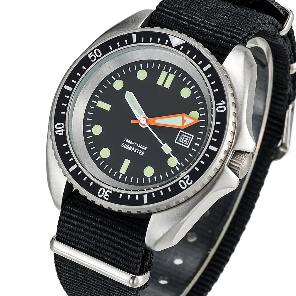 Qimei US Special Forces UDT Military Diver Watch SM8016A 300m Water Resistant Stainless Steel Case-A