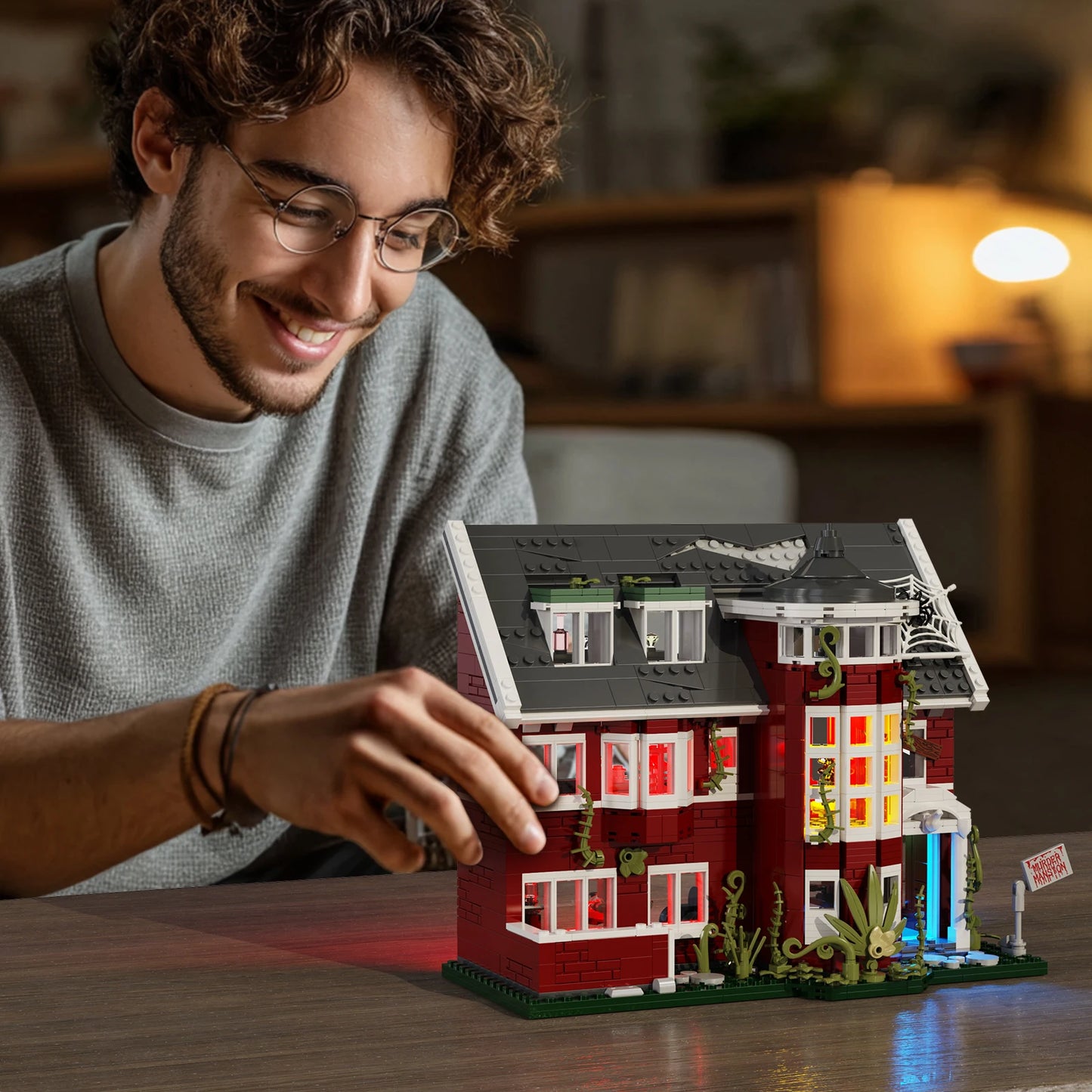 AHS Murder House Building Set 1171 Pieces American Horror Story Bricks Gift Set Collection-A