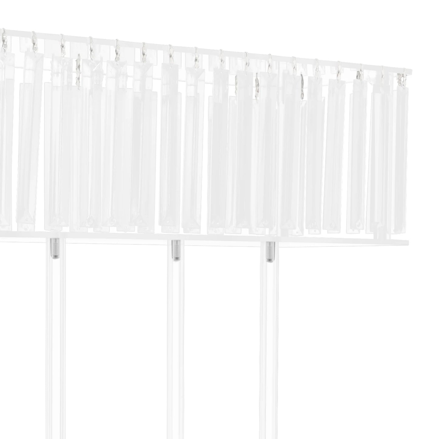 Bymaocar Crystal Flower Stand Wedding Centerpiece And Display Rack Acrylic Modern Geometric 60 By 20 By 78 cm-A