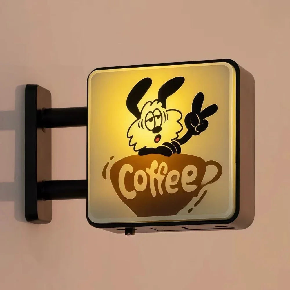 Retro Coffee Corner Light Sign Fridge Magnet For Home Decor And Kitchen Vibe Brightens Your Fridge-A