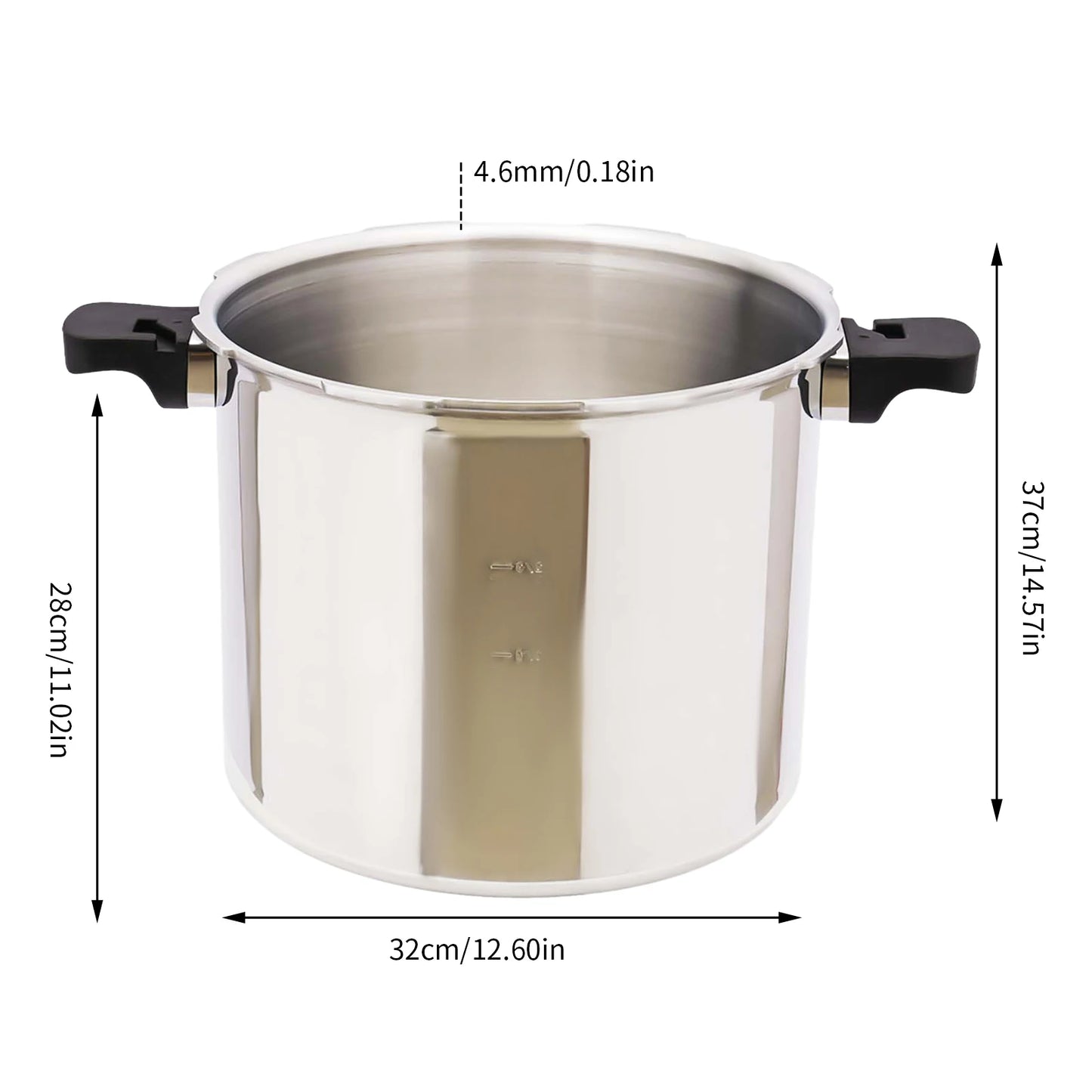 Explosion Proof Aluminum Pressure Cooker For Gas Stoves 90 KPa