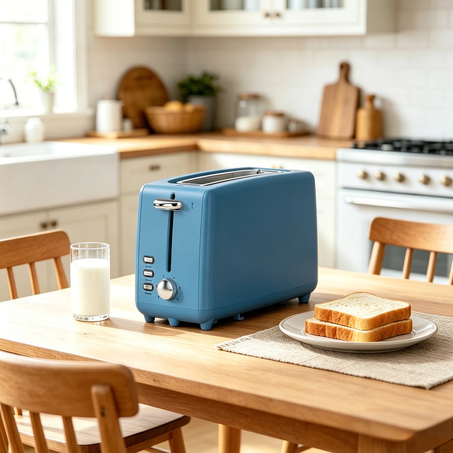 YUKOOL Stainless Steel Toaster With Long Slot Defrost Cancel Extra Long 10 Inch Slot-A