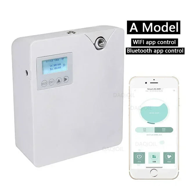 LuxPerfume WiFi Essential Oil Aroma Diffuser Control A for Home and Hotel Ambience Quiet and Versatile-A