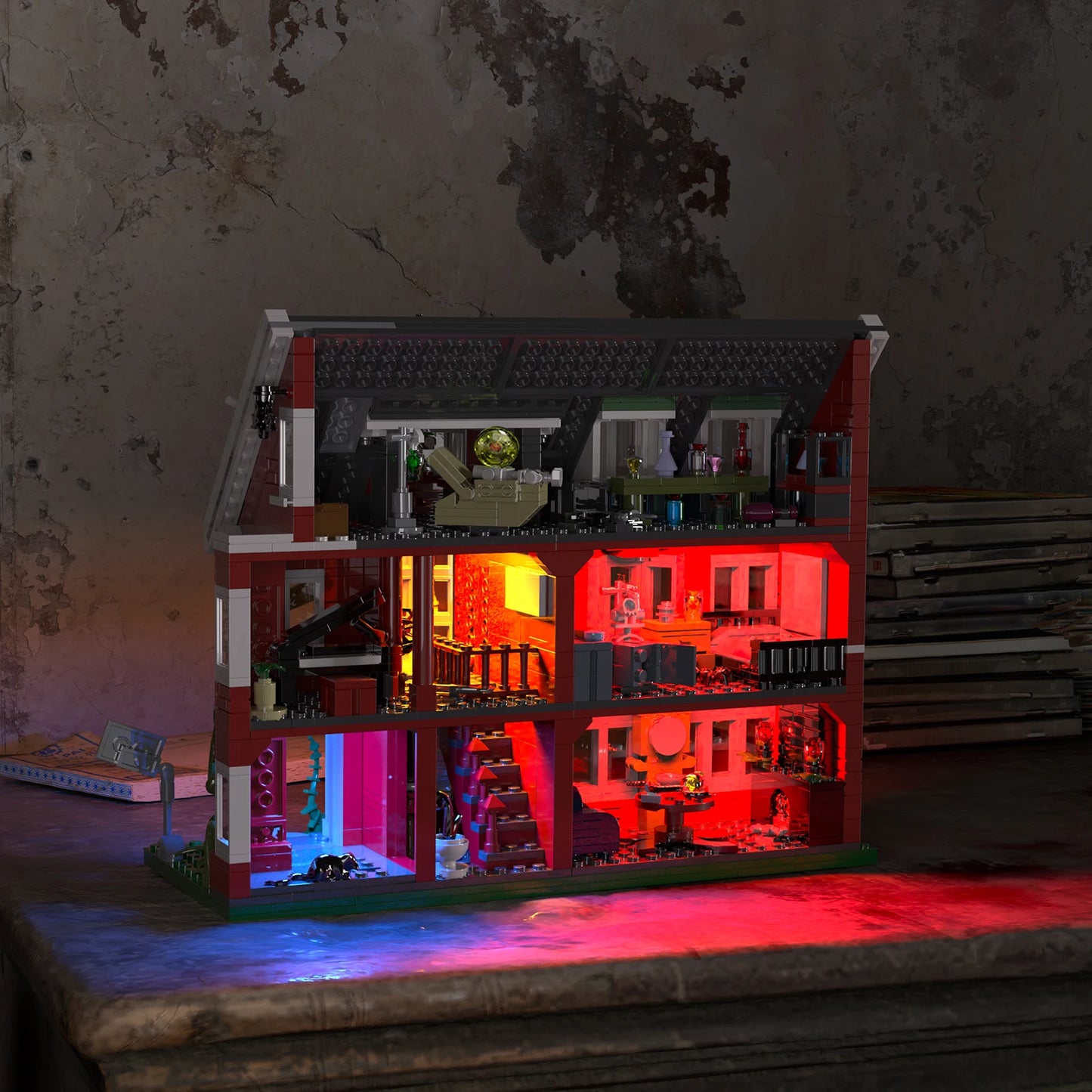 AHS Murder House Building Set 1171 Pieces American Horror Story Bricks Gift Set Collection-A