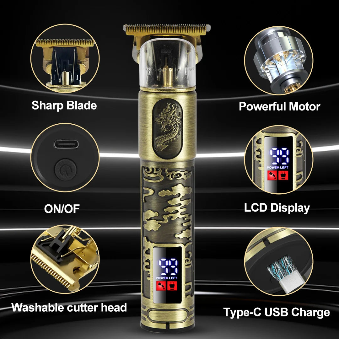 SEJOY Electric Hair Clipper Cordless Precision Trimmer For Men With 1200mAh Battery And 90 Minute Runtime-A