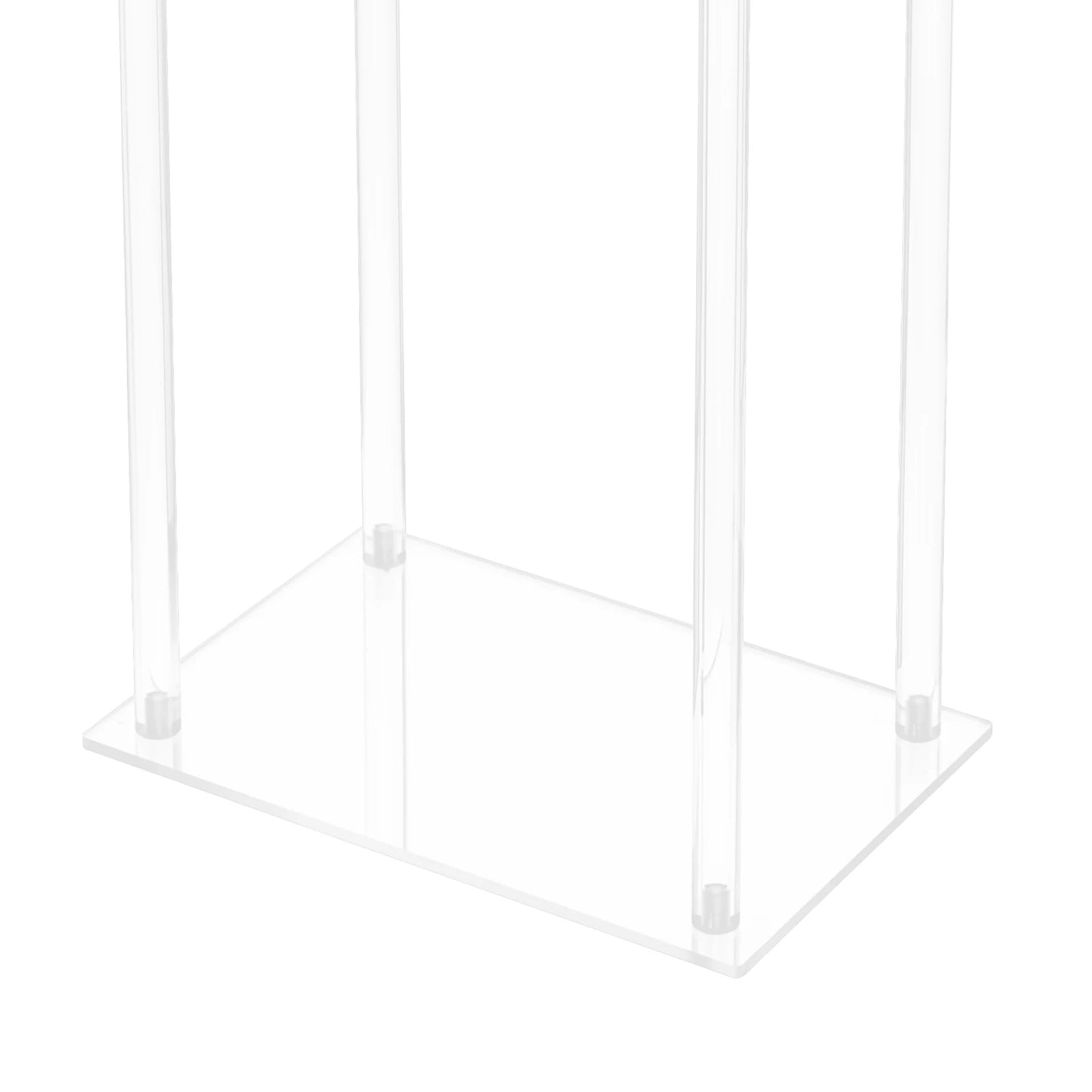 Bymaocar Crystal Flower Stand Wedding Centerpiece And Display Rack Acrylic Modern Geometric 60 By 20 By 78 cm-A