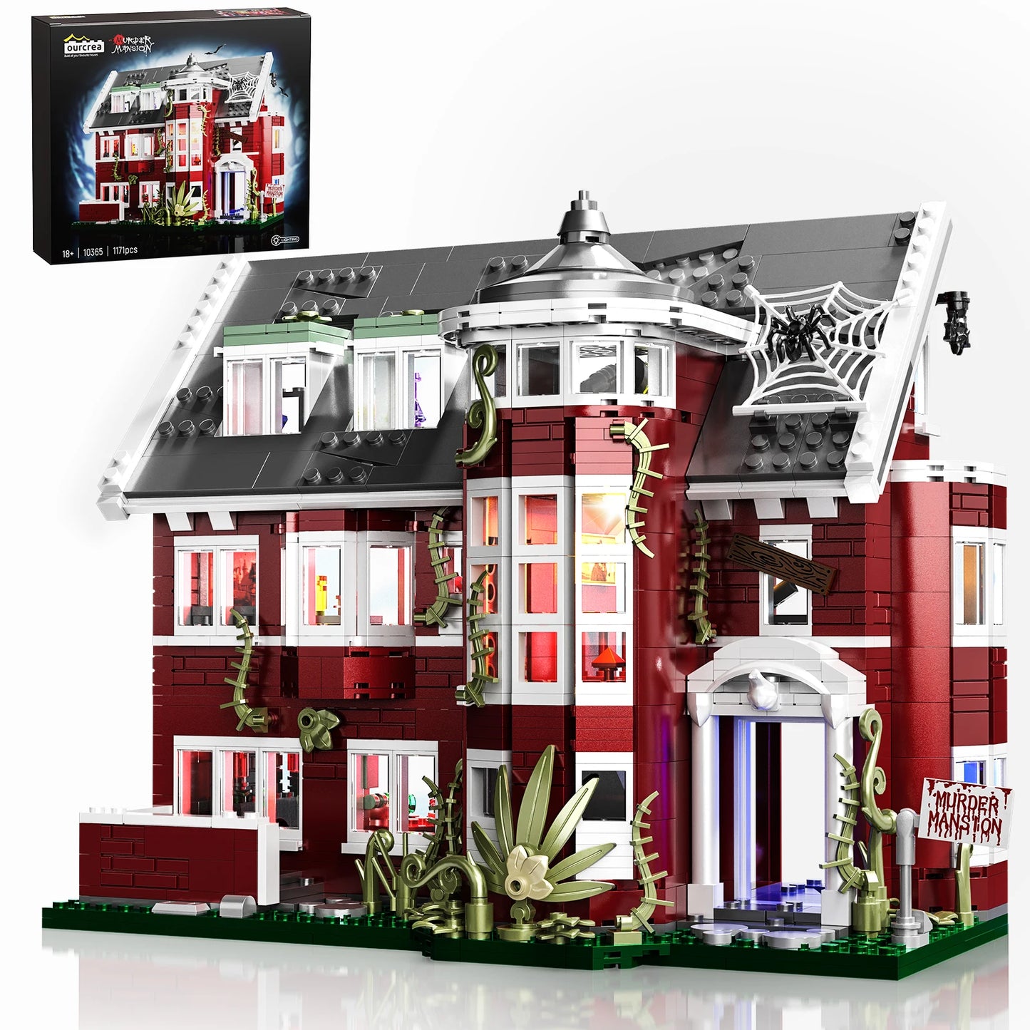 AHS Murder House Building Set 1171 Pieces American Horror Story Bricks Gift Set Collection-A