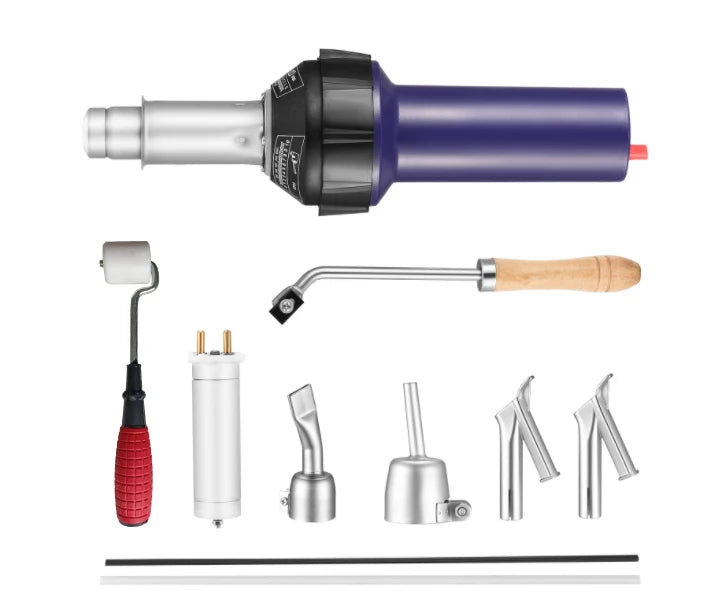 1600W Plastic Welder Hot Air Torch For PE PVC Repairs With Adjustable 20 To 600 Celsius Digital Display Seams-A