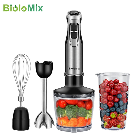 Biolomix 4-In-1 High Power Immersion Hand Blender Smoothie Cup