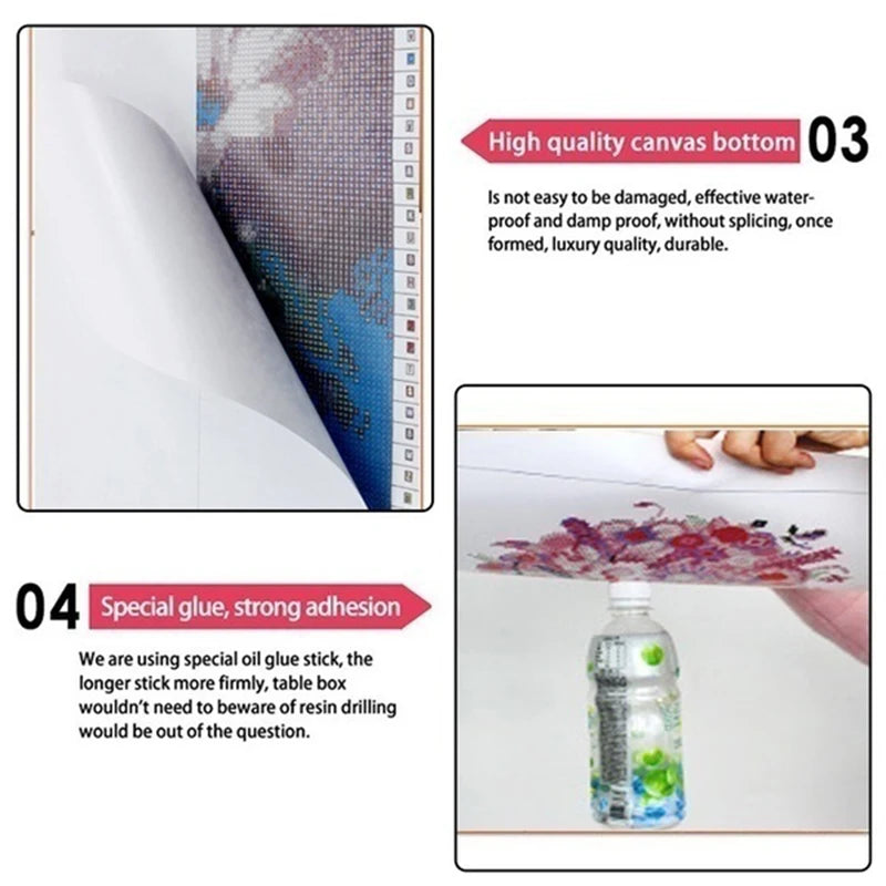 Lavender Daisy 5D Diamond Painting Kit For Home Decor Sparkling Centerpiece Wall Or Shelf Art-A