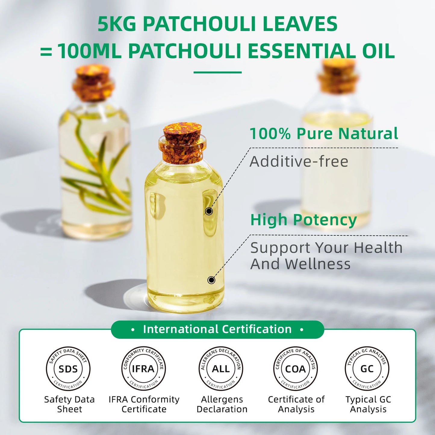HIQILI Patchouli Essential Oil For Aromatherapy Diffuser And Humidifier