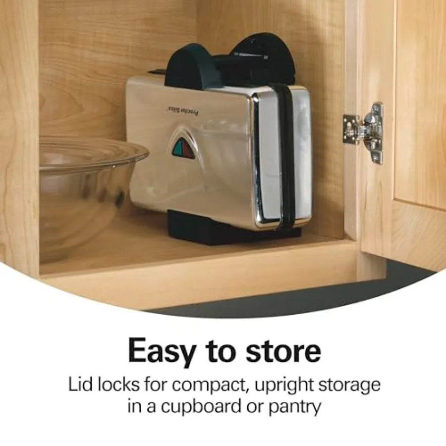 Belgian Mini Waffle Maker With Shade Control Makes Two
