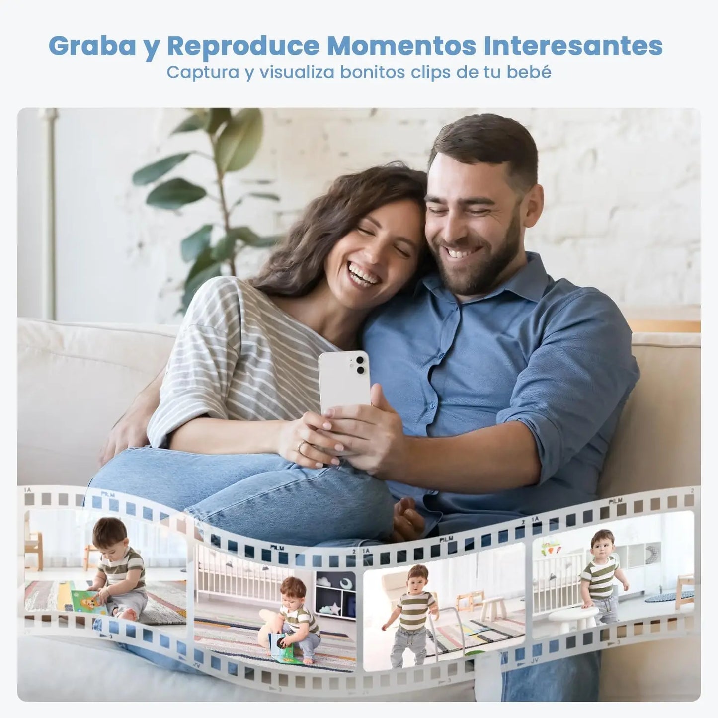 IEGEEK Baby Surveillance Camera 2K 3MP With 360 PTZ Monitor