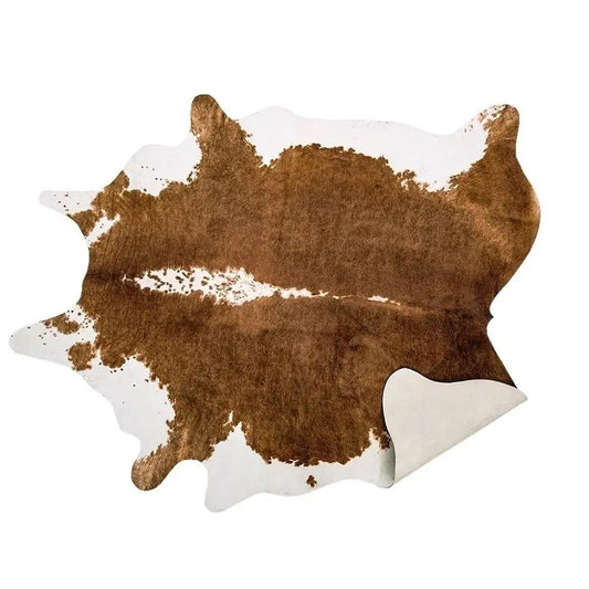 Premium Faux Cowhide Rug Striped Pattern Western Decor