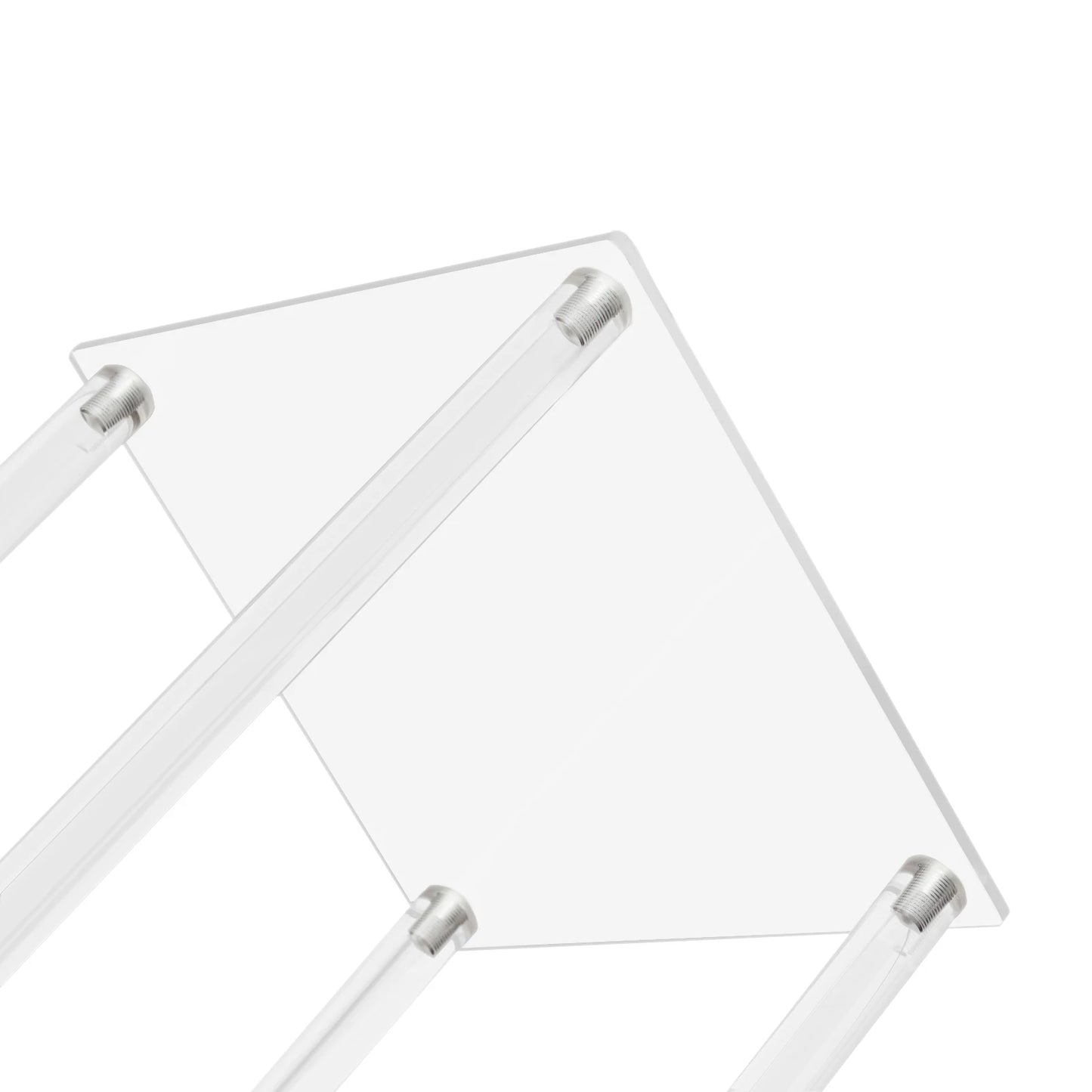Clear Acrylic Flower Display Stand Set 10 Pieces Geometric Centerpieces for Weddings and Events-A