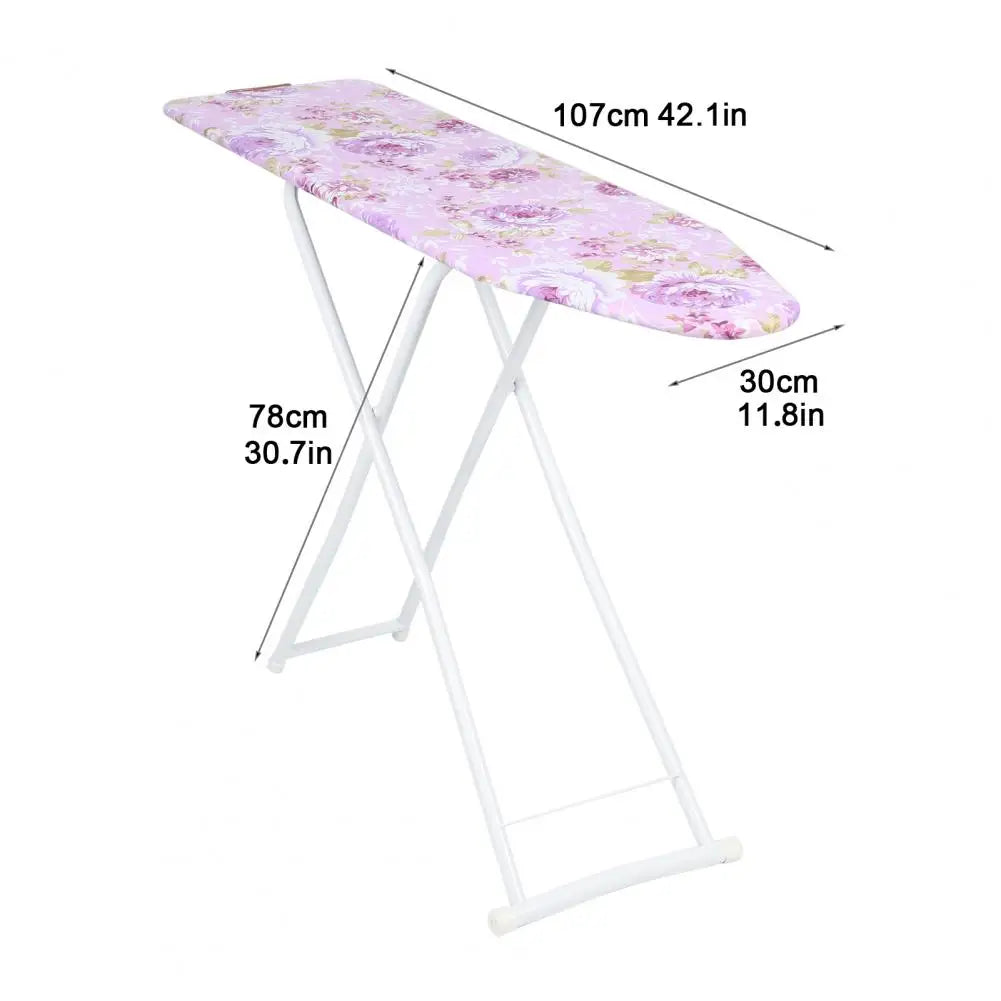 Foldable Ironing Board With Durable Heat Resistant Cover