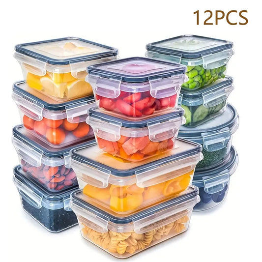 Airtight Lunch Box Set Microwave Safe BPA Free PP Plastic
