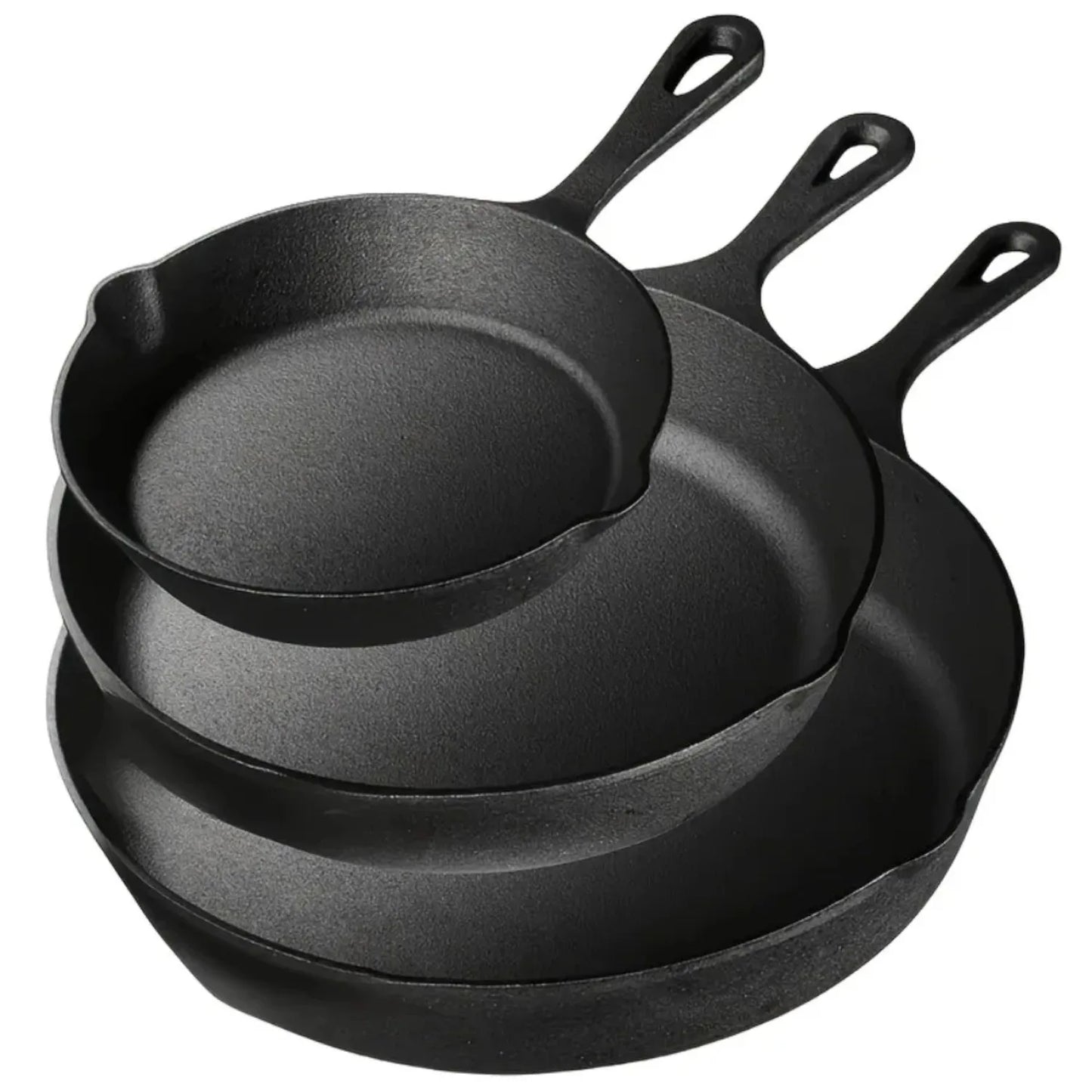 NOVELTY MOON Cast Iron Skillet Set For Oven Grill Campfire