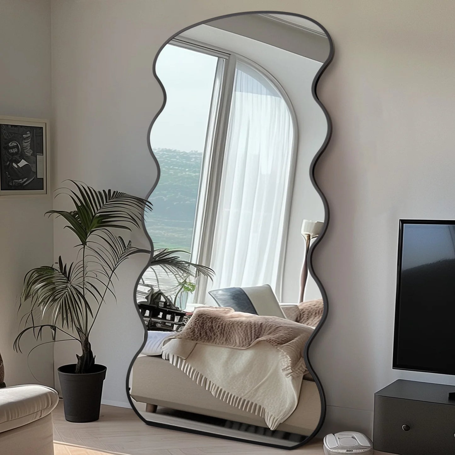 Antok Elegant Mirror With Stand For Bedroom And Living Room