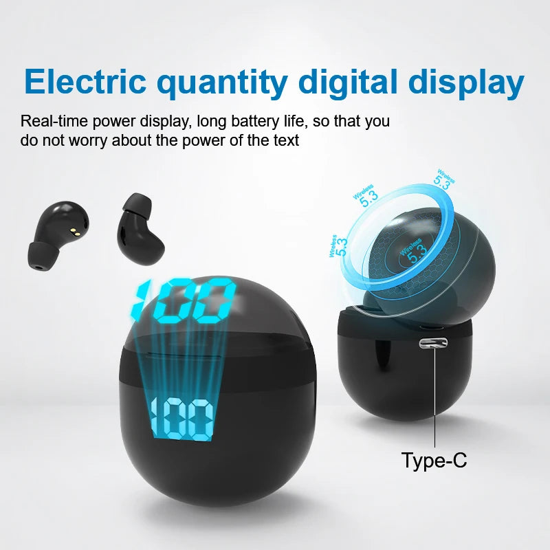 SHUKE Sleep Headphones Wireless Bluetooth Earbuds With Mic Noise Reduction For Comfortable Side Sleeping-A