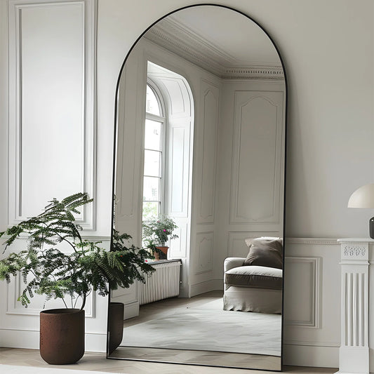 Antok Freestanding Arch Floor Mirror For Bedroom Or Living Room