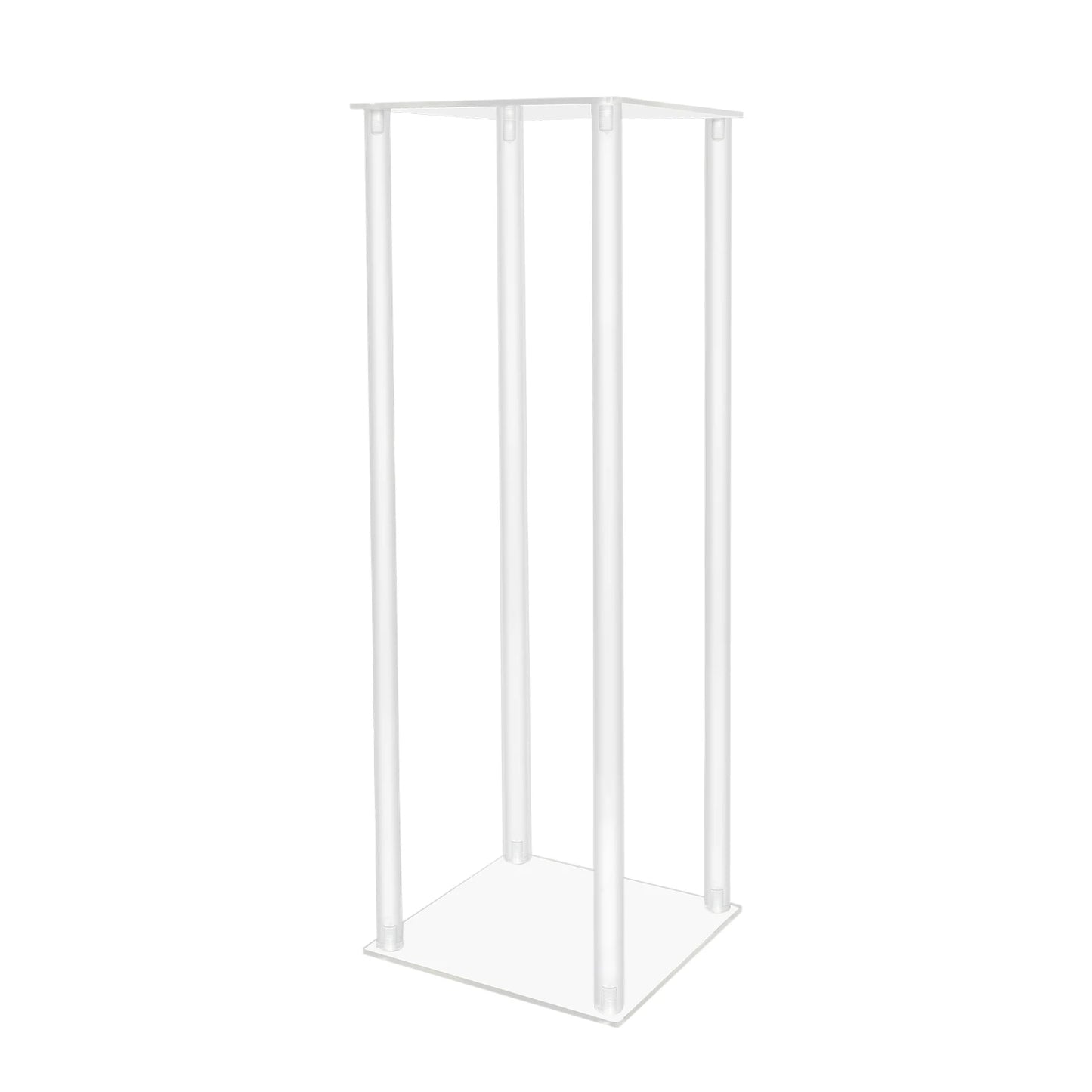 Clear Acrylic Flower Display Stand Set 10 Pieces Geometric Centerpieces for Weddings and Events-A