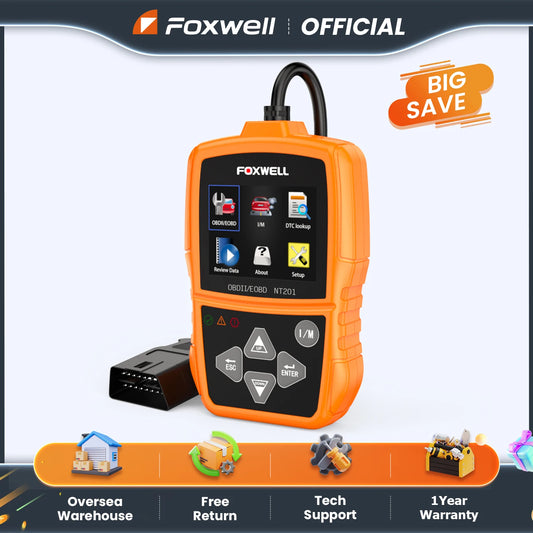 FOXWELL NT201 OBD2 Diagnostic Scanner Code Reader