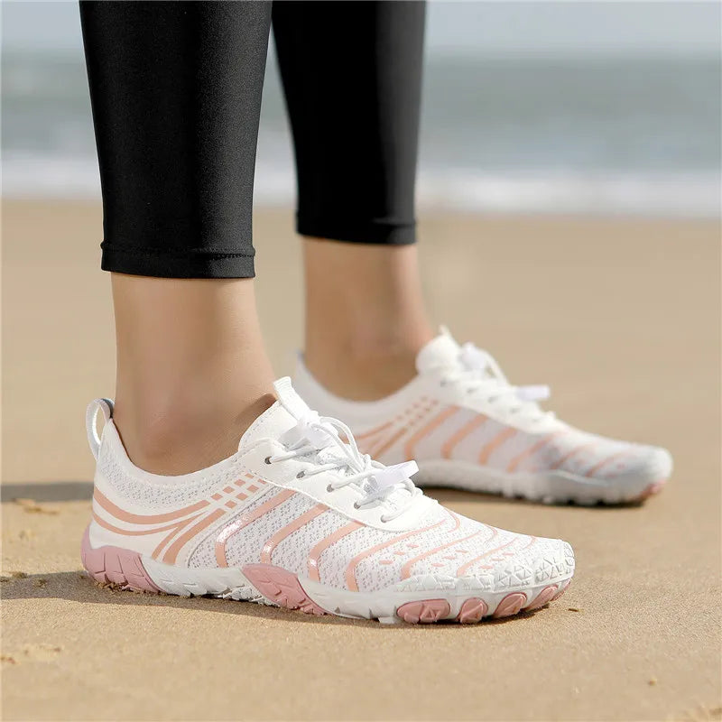 MAIJION Aqua Water Shoes Barefoot Beach Shoes For Men And Women Quick Dry Lightweight Non Slip Rubber Outsole-A