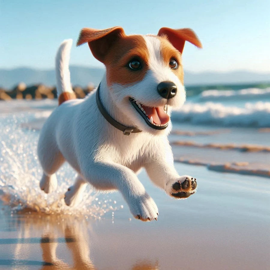 5D Diamond Art Painting Jack Russell Terrier Mosaic Kit A Full Pasting Area Includes Canvas Tools-A