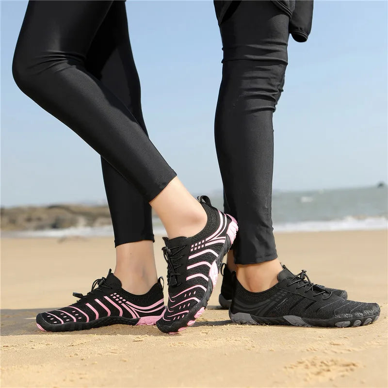 MAIJION Aqua Water Shoes Barefoot Beach Shoes For Men And Women Quick Dry Lightweight Non Slip Rubber Outsole-A
