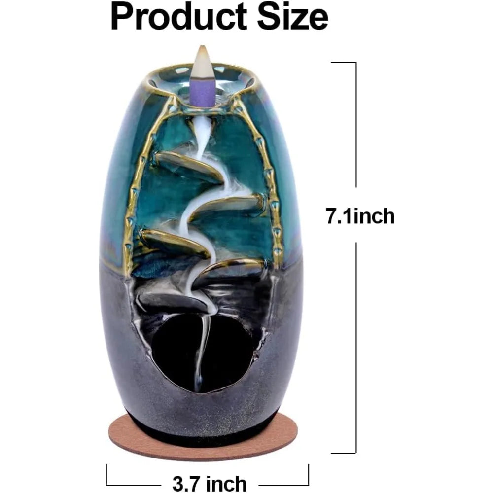 Spacekeeper Ceramic Backflow Incense Holder Waterfall Burner