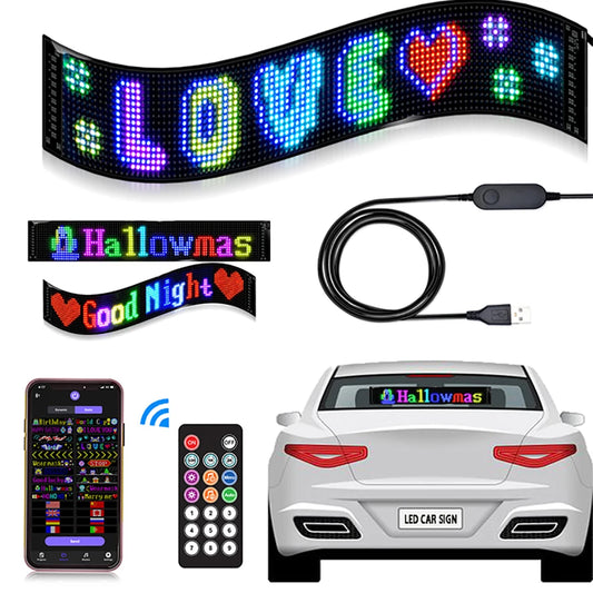 GOTUS LED Matrix Panel Advertising Sign With Remote Bluetooth Control For Flexible Venues And Events-A