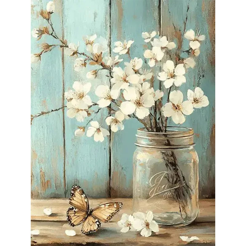 Lavender Daisy 5D Diamond Painting Kit For Home Decor Sparkling Centerpiece Wall Or Shelf Art-A