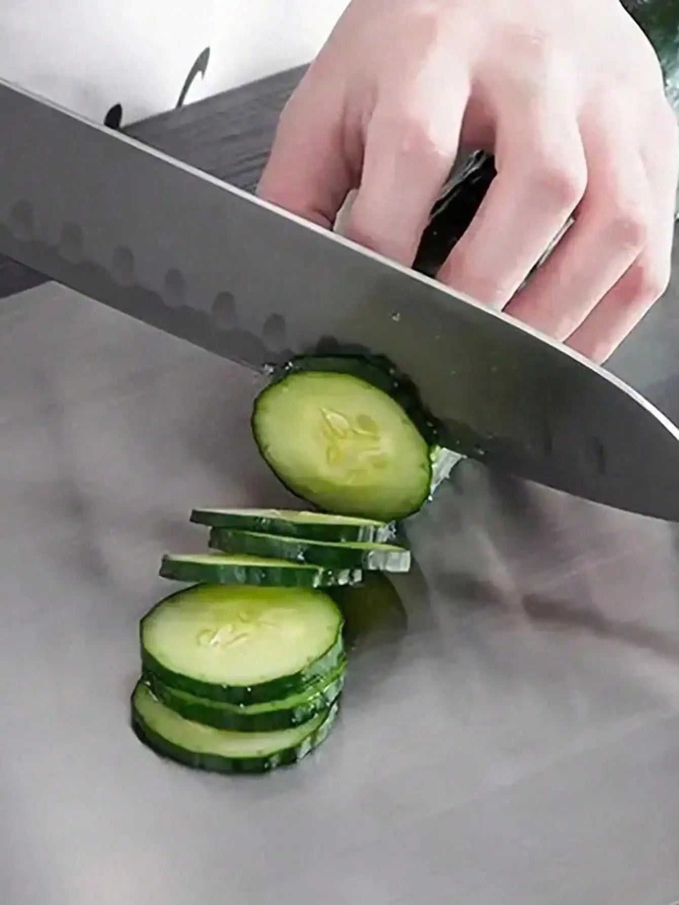 Titanium And 304 Stainless Steel Cutting Board Antibacterial Kitchen Non Slip Durable Surface-A