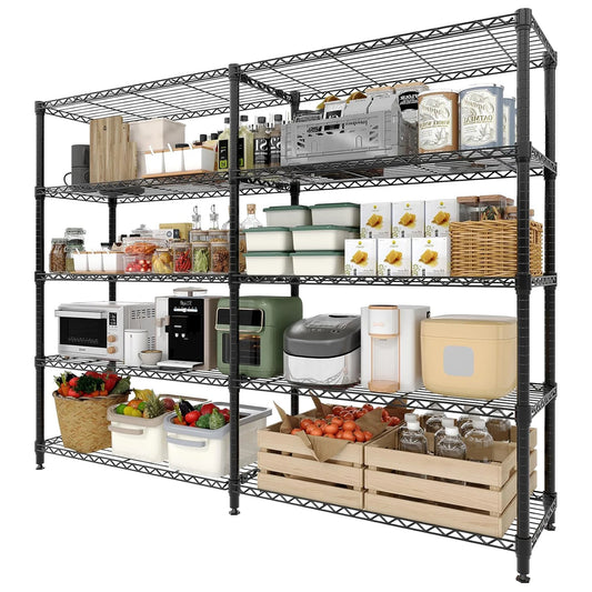 TWISTER.CK Heavy Duty Metal Shelving Unit Five Tier Storage