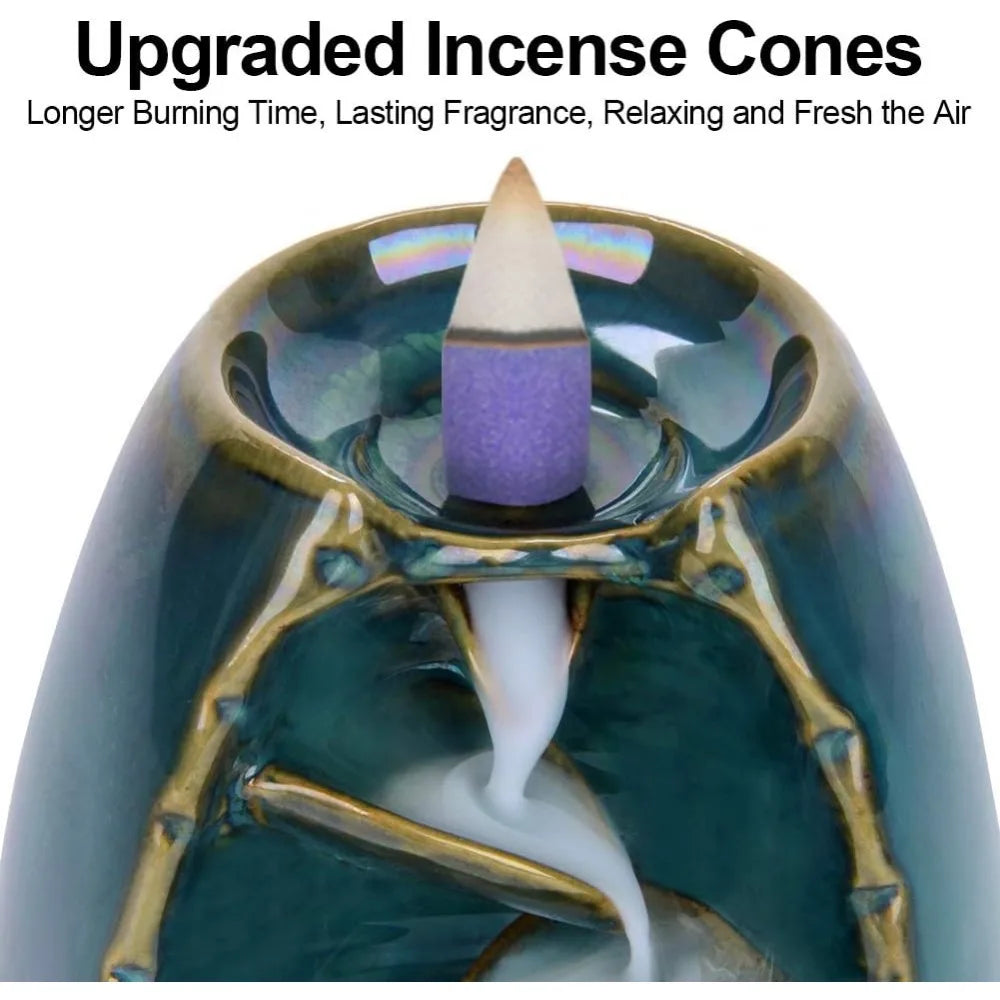 Spacekeeper Ceramic Backflow Incense Holder Waterfall Burner