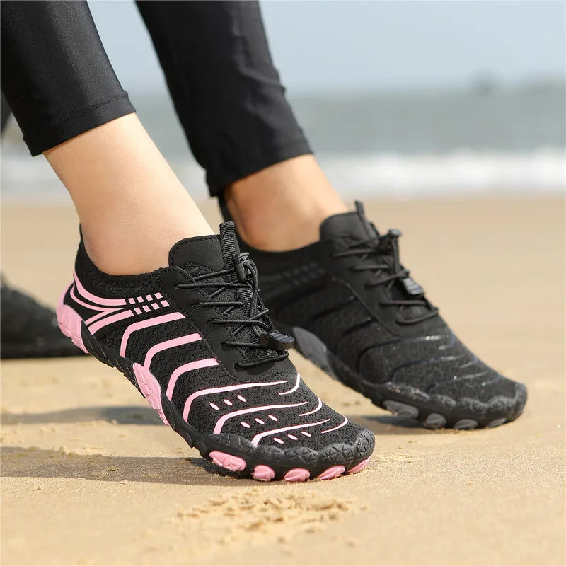 MAIJION Aqua Water Shoes Barefoot Beach Shoes For Men And Women Quick Dry Lightweight Non Slip Rubber Outsole-A