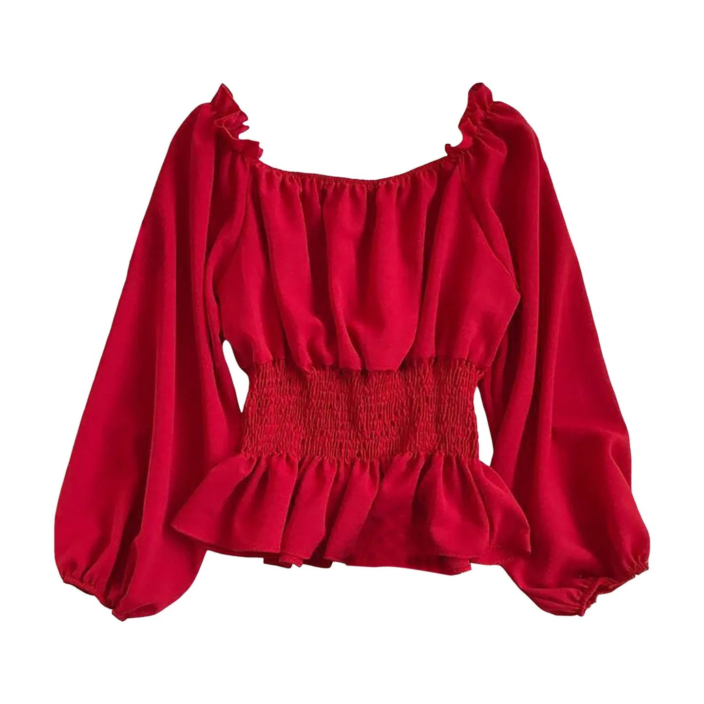 WHooHoo Women Gothic Long Sleeve Bell Sleeves Off Shoulder Turtle Neck Top