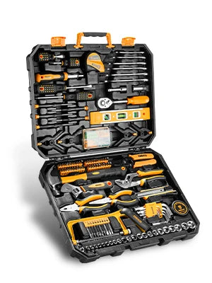DEKOPRO 228 Piece Socket Wrench Auto Repair Tool Set In Sturdy Toolbox For Home Maintenance And Light Auto Projects-A