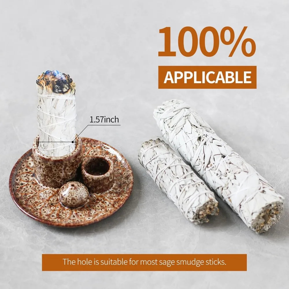 ToolSentryX Palo Santo Holder Handmade Ceramic Incense Burner