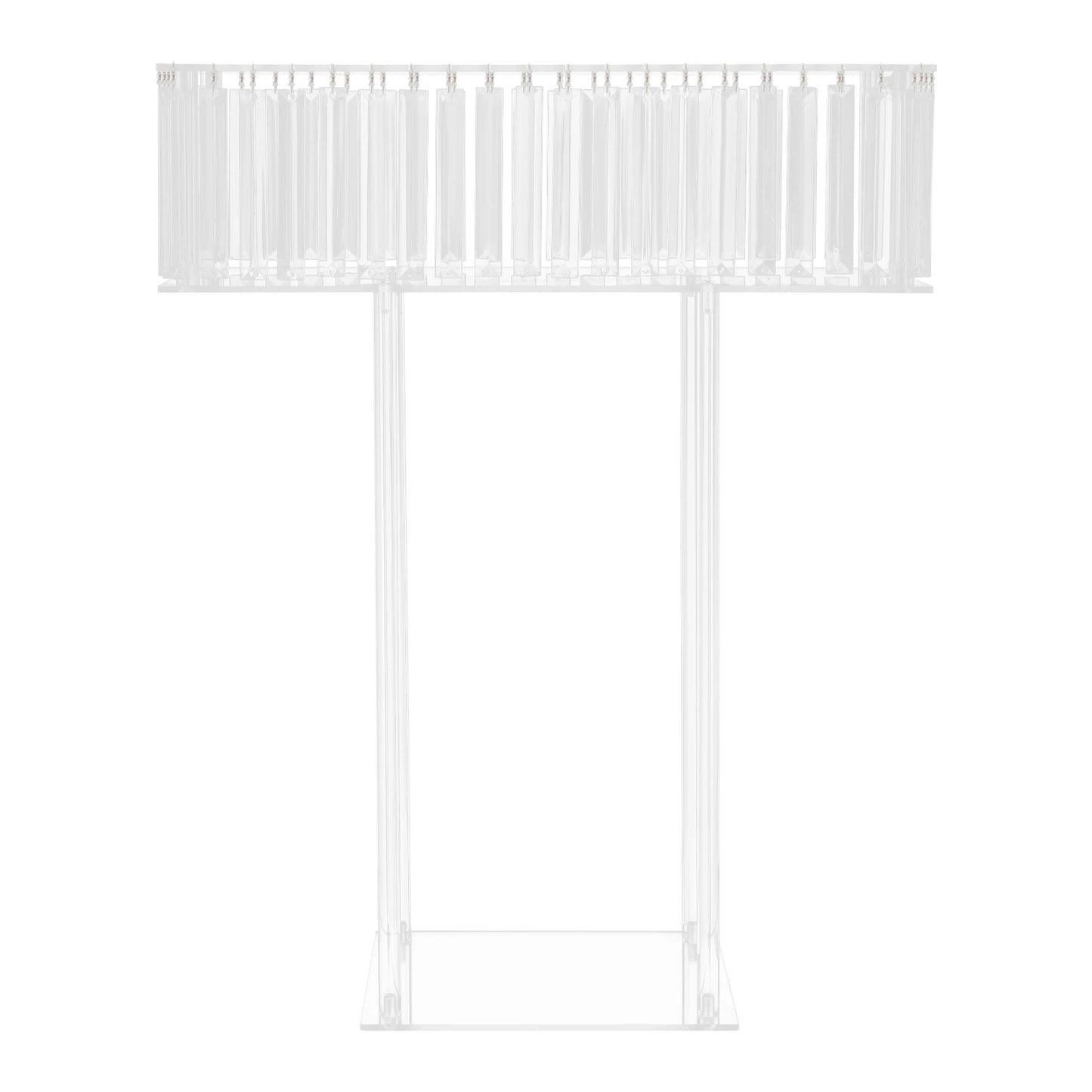 Bymaocar Crystal Flower Stand Wedding Centerpiece And Display Rack Acrylic Modern Geometric 60 By 20 By 78 cm-A