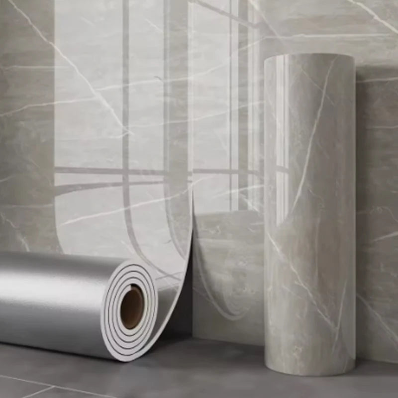Marble Foam Tile Self Adhesive Wallpaper For Walls And Bathrooms Peel And Stick PVC Vinyl Moisture Resistant-A
