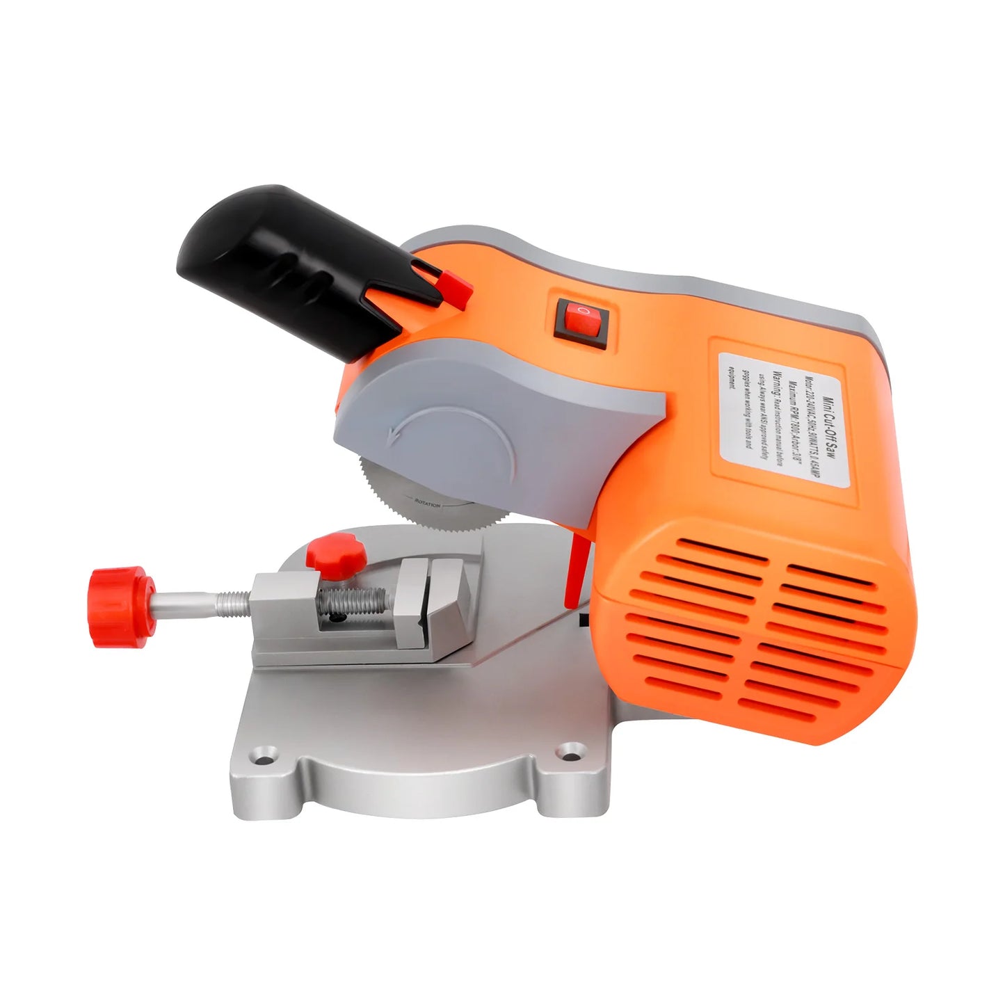 90W Mini Cut Off Saw Benchtop 110V 7800RPM For Metal Cutting With 1.97 Inch 100T Blade-A