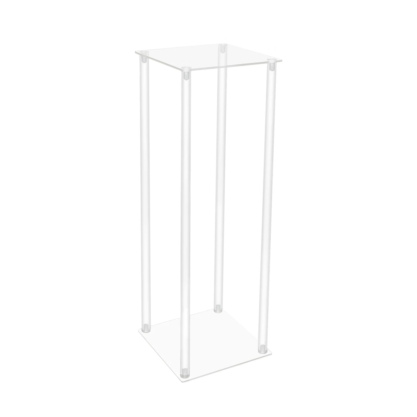 Clear Acrylic Flower Display Stand Set 10 Pieces Geometric Centerpieces for Weddings and Events-A