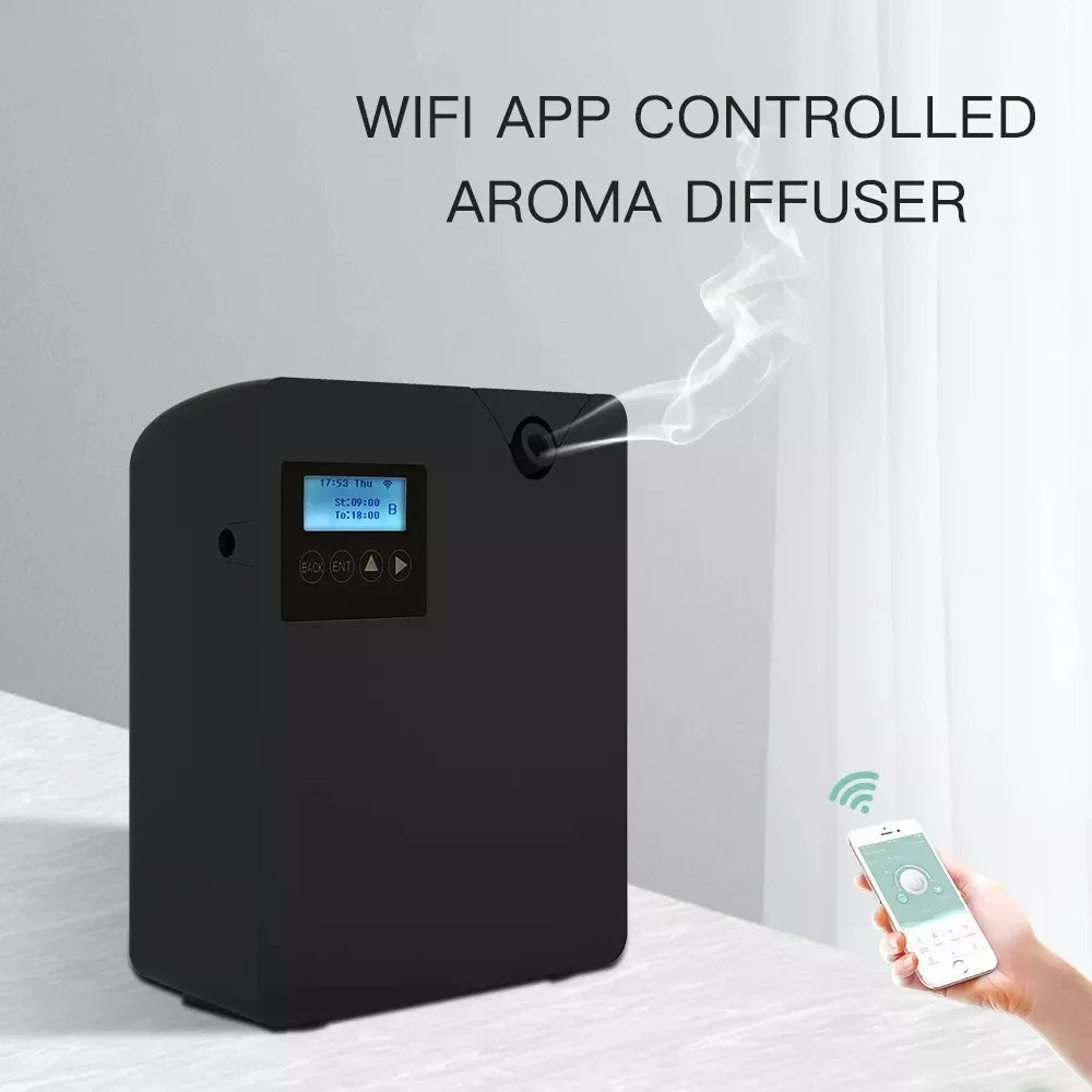 LuxPerfume WiFi Essential Oil Aroma Diffuser Control A for Home and Hotel Ambience Quiet and Versatile-A