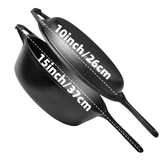 Novelty Moon Three Piece Preseasoned Cast Iron Skillet Set For Oven Grill Campfire 6 8 10 Inch-A