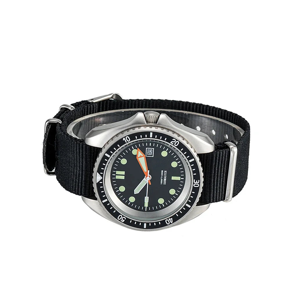 Qimei US Special Forces UDT Military Diver Watch SM8016A 300m Water Resistant Stainless Steel Case-A