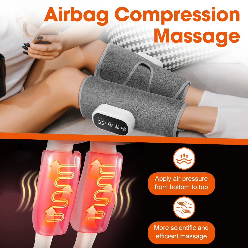 PASTSKY Wireless Leg Massager ITS885B Calf Massage With 360 Degree Air Pressure Three Modes Adjustable Heat-A